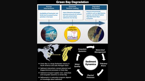 Interactions between sediment processes and ecosystem responses in the Green Bay of Lake Michigan