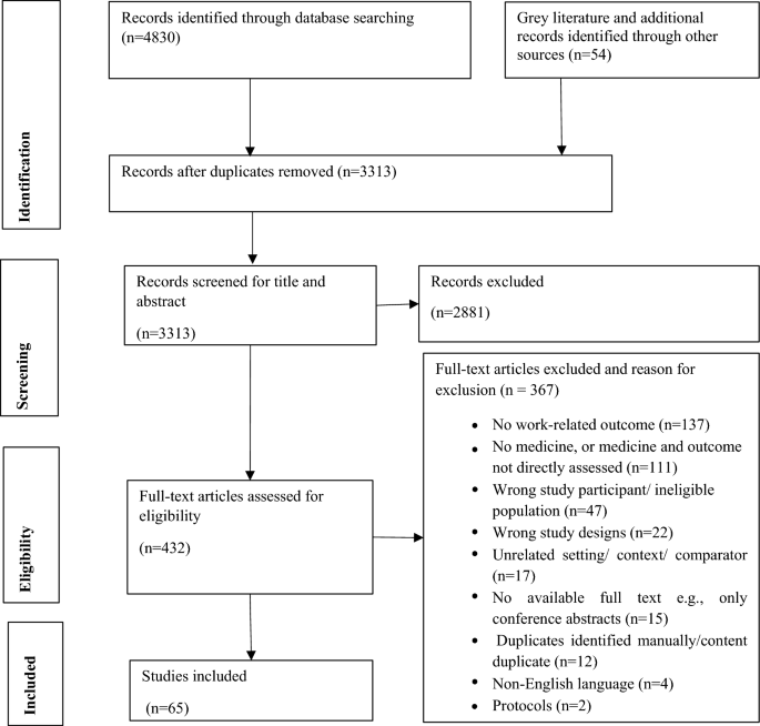 Impact of Prescription Medicines on Work-Related Outcomes in Workers with Musculoskeletal Disorders or Injuries: A Systematic Scoping Review.