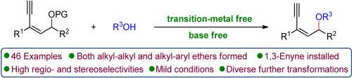 Transition-metal and base-free ether synthesis via alcohol-participated yne-allylic substitution