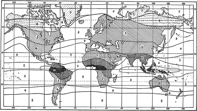 Update of global maps of Alisov’s climate classification