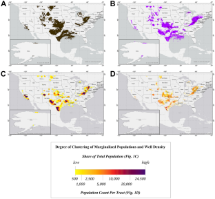 The demographic characteristics of populations living near oil and gas wells in the USA