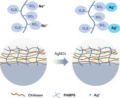 Antibacterial endotracheal tube with silver-containing double-network hydrogel coating