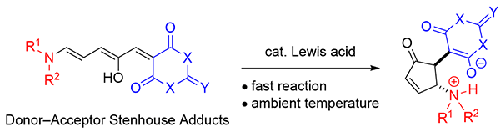 Lewis Acid Catalyzed 4π-Electrocyclization of Donor-Acceptor Stenhouse Adducts