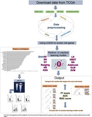 Comparisons of Forecasting for Survival Outcome for Head and Neck Squamous Cell Carcinoma by using Machine Learning Models based on Multi-omics.