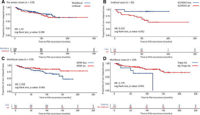 Immunohistochemical markers as predictors of prognosis in multifocal prostate cancer.