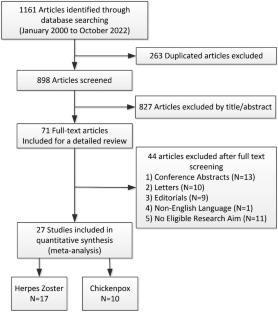 Stroke risk after varicella-zoster virus infection: a systematic review and meta-analysis.