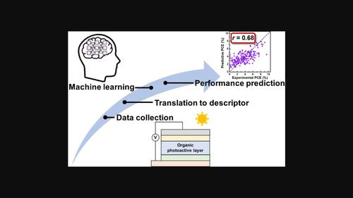 Molecular structural descriptor-assisted machine learning for organic photovoltaics with perylenediimide acceptors