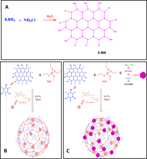 Preparation of hexagonal boron nitride polymer systems with one-step sol–gel synthesis for pH-controlled drug delivery