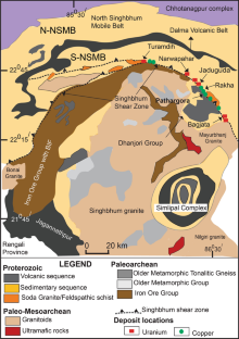 Textural and geochemical investigation into uraninite–ilmenite symplectite from the Singhbhum Shear Zone, India: Possible mechanism of formation and timing