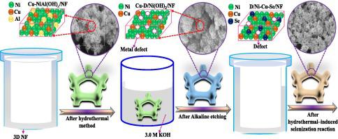 Maximizing urea-/hydrazine-assisted electrolytic hydrogen production by defective nickel copper selenide nanostructures