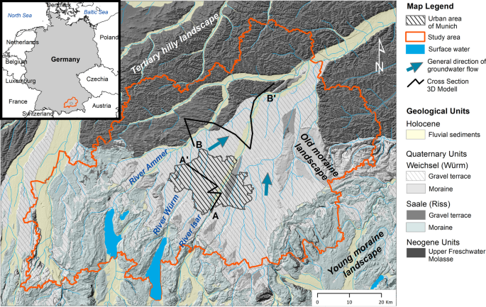 Interpretation of hydrogeochemistry of the Upper Freshwater Molasse (Obere Süßwassermolasse) in the Munich area (Bavaria, Germany) using multivariate analysis and three-dimensional geological modelling