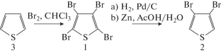 Selective Catalytic Hydrodebromination of 2,3,4,5-Tetrabromothiophene with Hydrogen on a Palladium Catalyst