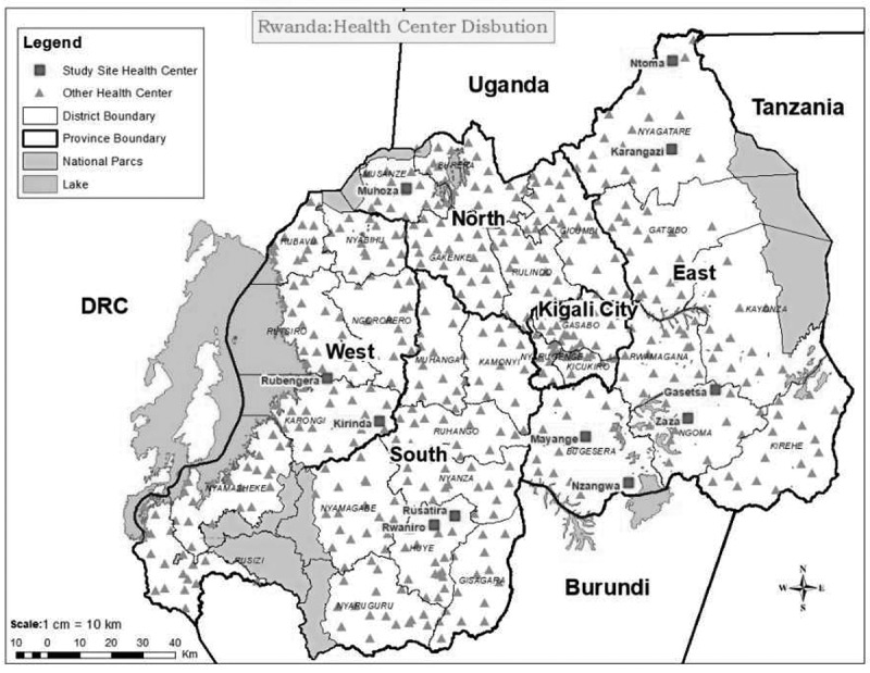Arbovirus surveillance in febrile patients attending selected health facilities in Rwanda.