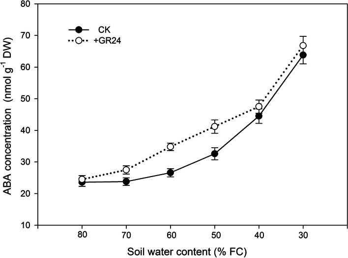 Foliar application of strigolactones improves the desiccation tolerance, grain yield and water use efficiency in dryland wheat through modulation of non-hydraulic root signals and antioxidant defense.