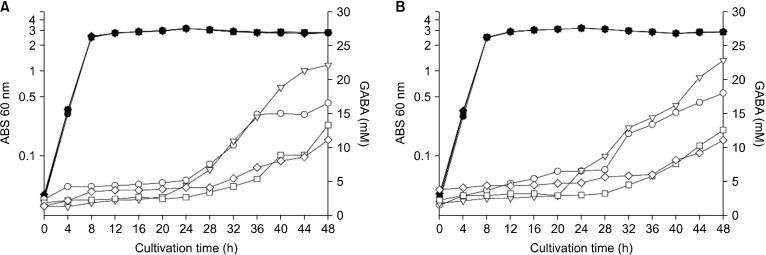 Potential of γ-Aminobutyric Acid-Producing <i>Leuconostoc mesenteroides</i> Strains Isolated from Kimchi as a Starter for High-γ-Aminobutyric Acid Kimchi Fermentation.