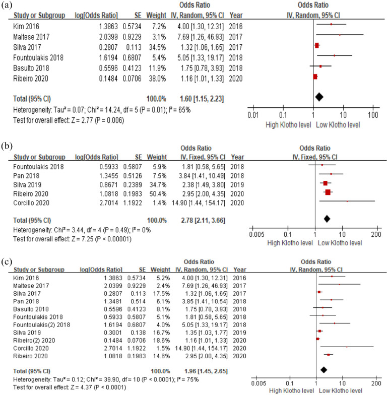 Potential application of Klotho as a prognostic biomarker for patients with diabetic kidney disease: a meta-analysis of clinical studies.