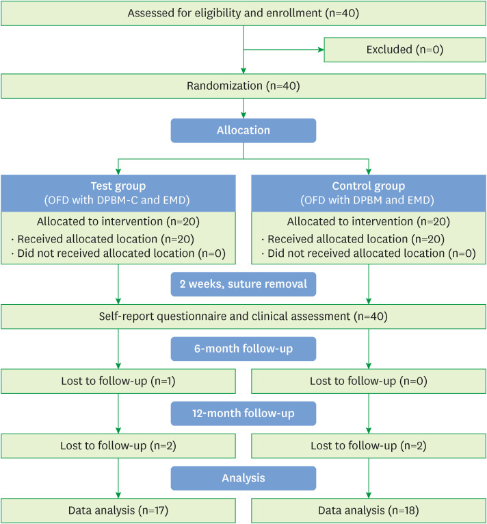 Porcine-derived soft block bone substitutes for the treatment of severe class II furcation-involved mandibular molars: a prospective controlled follow-up study.