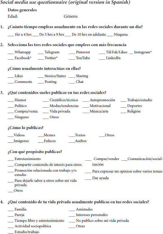 Personal Exposure to Social Media and Variations by Gender among Cuban Youth.