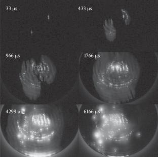 Parameters of Surface Microwave Discharge Initiated by the Passage of a Gyrotron Microwave Pulse through a Quartz Plate with Embedded Metal Particles