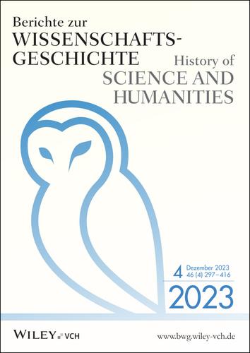 Titelbild: (Ber. Wissenschaftsgesch. 4/2023)