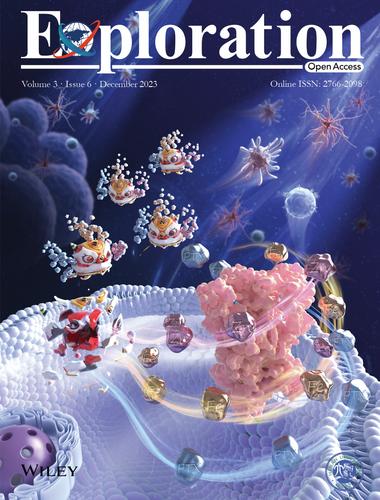 Front Cover: Programmed initiation and enhancement of cGAS/STING pathway for tumour immunotherapy via tailor-designed ZnFe2O4-based nanosystem (EXP2 6/2023)