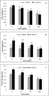 Physiological, biochemical, and antioxidant responses of oregano subspecies (Origanum vulgare L. ssp. gracile and ssp. vulgare) to NaCl stress