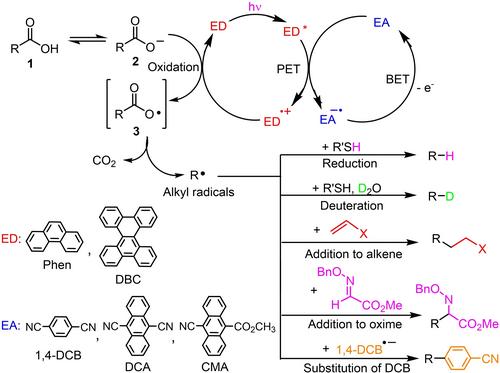 Organic Photoredox Reactions in Two-Molecule Photoredox System