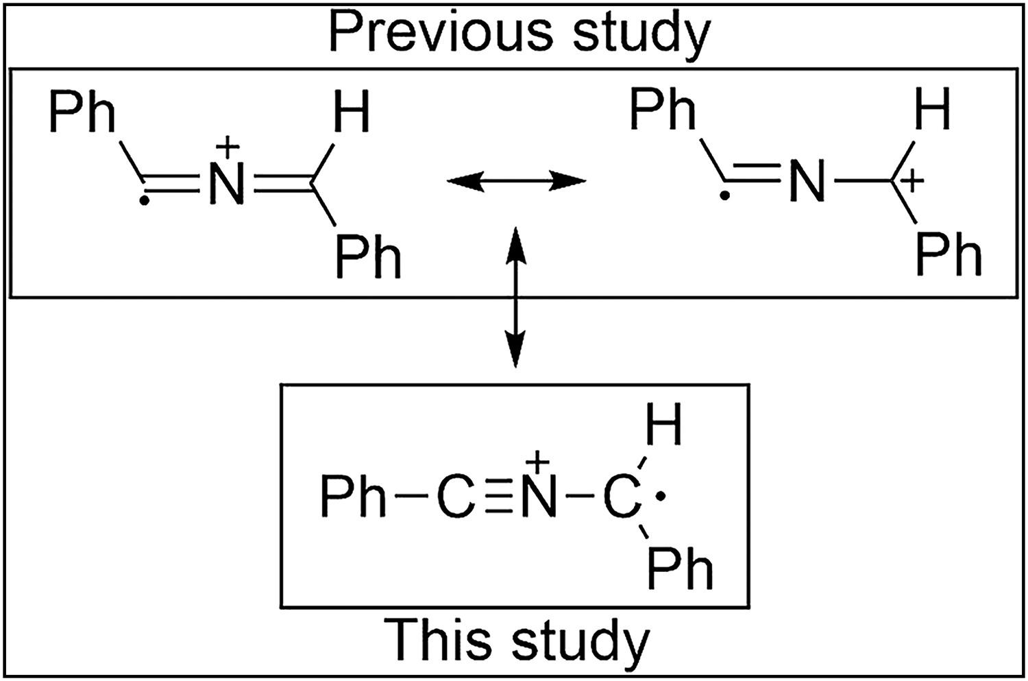 Electronic structure of 1,3-diphenyl-2-azaallenyl radical cation