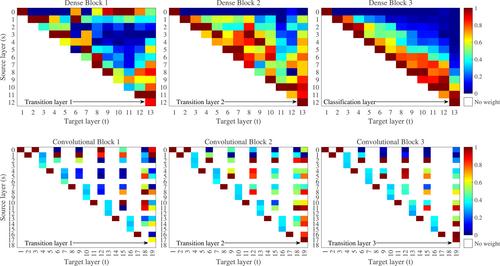 Deep network with double reuses and convolutional shortcuts