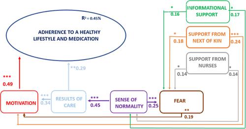 Extension of the theory of adherence to treatment in patients with coronary heart disease