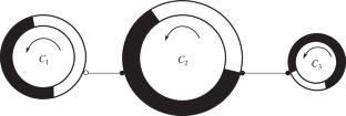 Velocity of Flow on Regular Non-Homogeneous Open One-Dimensional Net with Non-Symmetrical Arrangement of Nodes