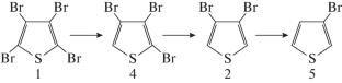 Selective Catalytic Hydrodebromination of 2,3,4,5-Tetrabromothiophene with Hydrogen on a Palladium Catalyst