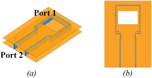 A high gain circularly polarised magnetoelectric dipole antenna array with metallic radiating structures for millimetre-wave applications