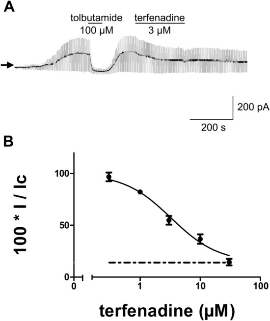 Intracellular Binding of Terfenadine Competes with Its Access to Pancreatic ß-cell ATP-Sensitive K<sup>+</sup> Channels and Human ether-à-go-go-Related Gene Channels.