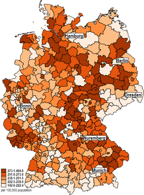 The impact of regional deprivation on stroke incidence, treatment, and mortality in Germany.