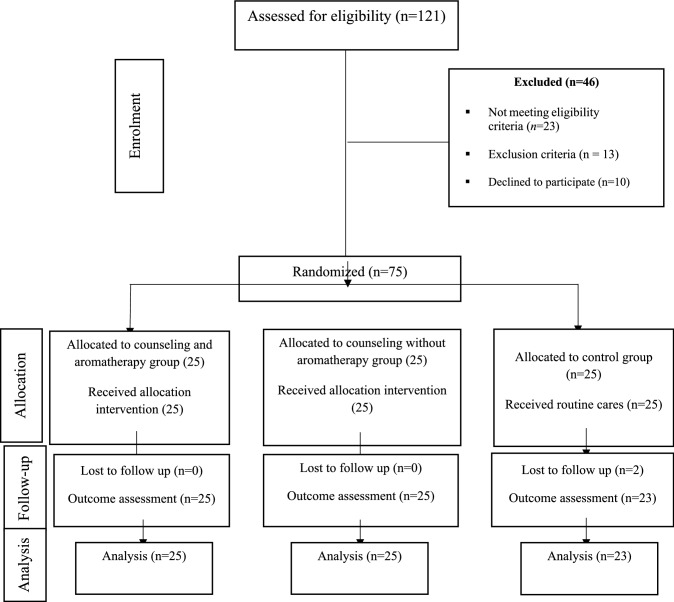 The effect of cognitive-behavioral counseling with or without <i>Citrus aurantium</i> essential oil on sleep quality in pregnant women: a randomized controlled trial.