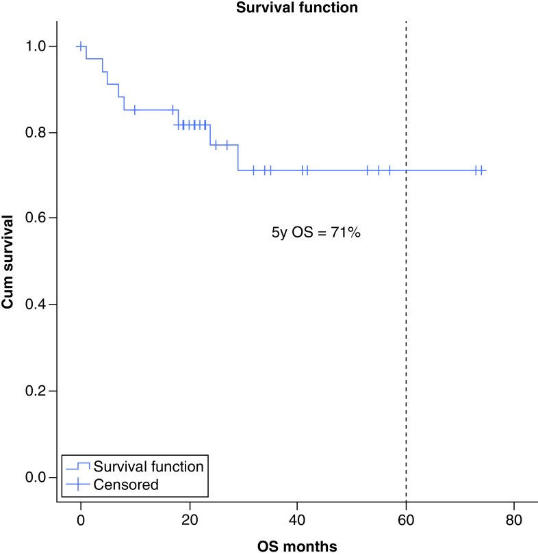 Improved survival of adolescents and young adults patients with T-cell acute lymphoblastic leukemia.