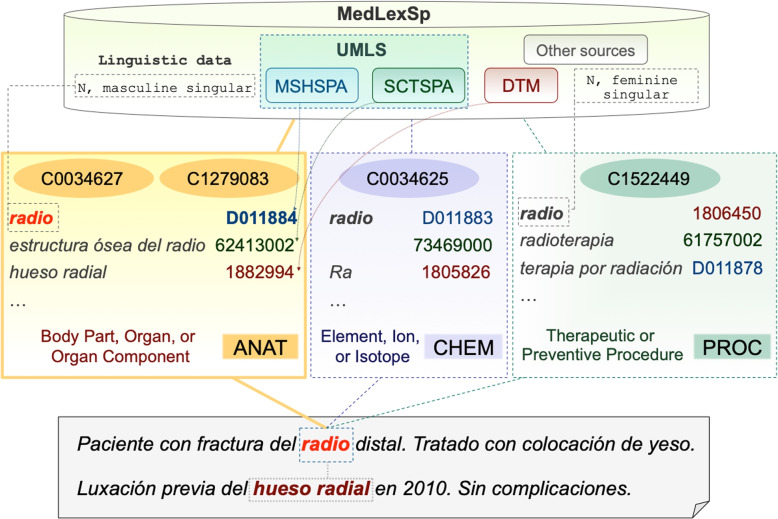 MedLexSp - a medical lexicon for Spanish medical natural language processing.