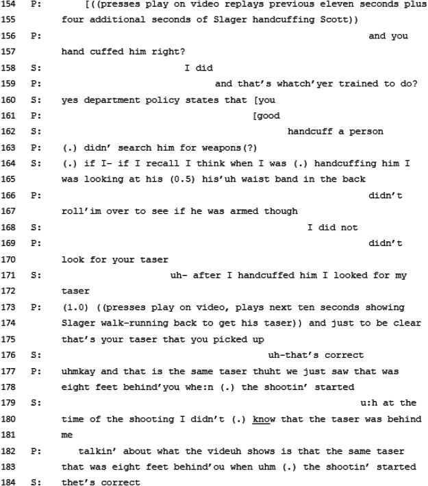 Gestalt contexture and contested motives: Understanding video evidence in the murder trial of Officer Michael Slager.