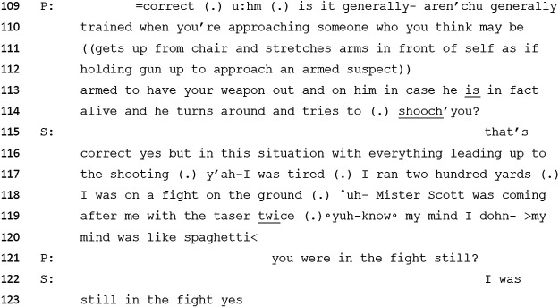 Gestalt contexture and contested motives: Understanding video evidence in the murder trial of Officer Michael Slager.