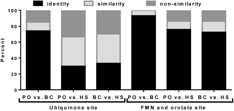 Novel fungicide quinofumelin shows selectivity for fungal dihydroorotate dehydrogenase over the corresponding human enzyme.