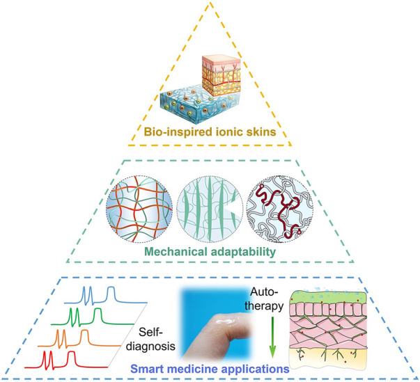Bio-inspired ionic skins for smart medicine.