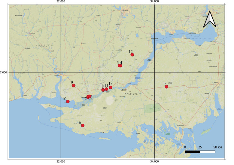 Vascular plants of old cemeteries in the Lower Dnipro region (Southern Ukraine).