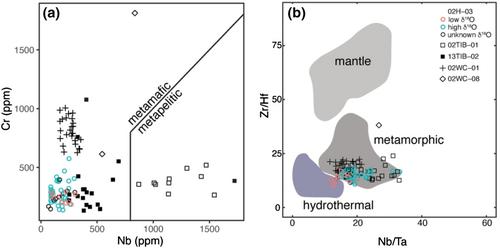 A rutile and titanite record of subduction fluids: Integrated oxygen isotope and trace element analyses in Franciscan high-pressure rocks