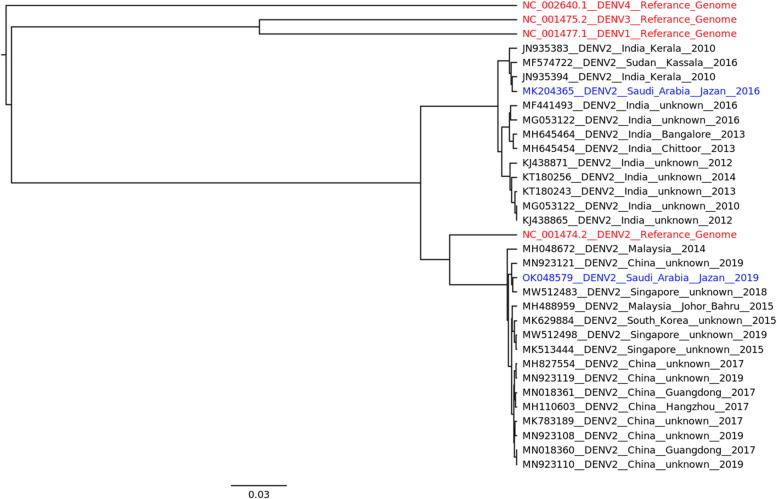 The emergence of an imported variant of dengue virus serotype 2 in the Jazan region, southwestern Saudi Arabia.