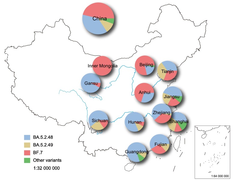 Evolutionary analysis of Omicron variant BF.7 and BA.5.2 pandemic in China