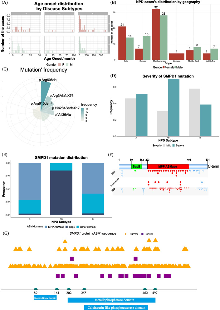 SMPD1 expression profile and mutation landscape help decipher genotype-phenotype association and precision diagnosis for acid sphingomyelinase deficiency.