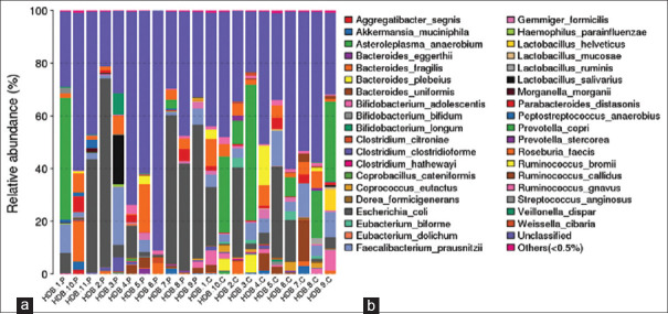 Composition of the gut microbiota in patients with inflammatory bowel disease in Saudi Arabia: A pilot study.