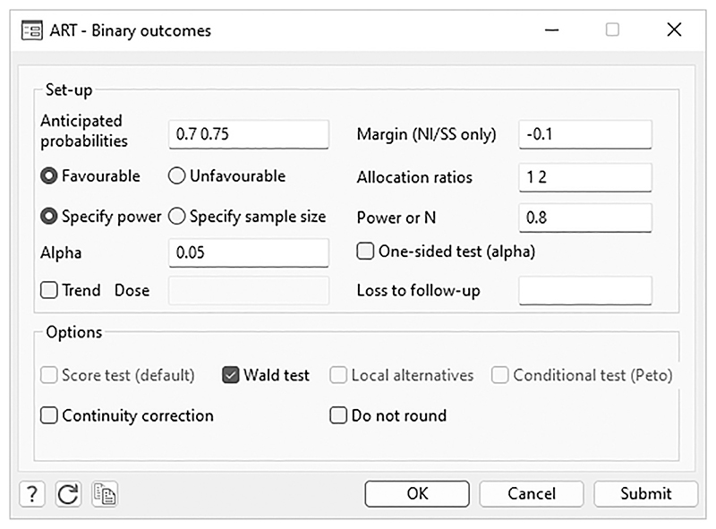 artbin: Extended sample size for randomized trials with binary outcomes.