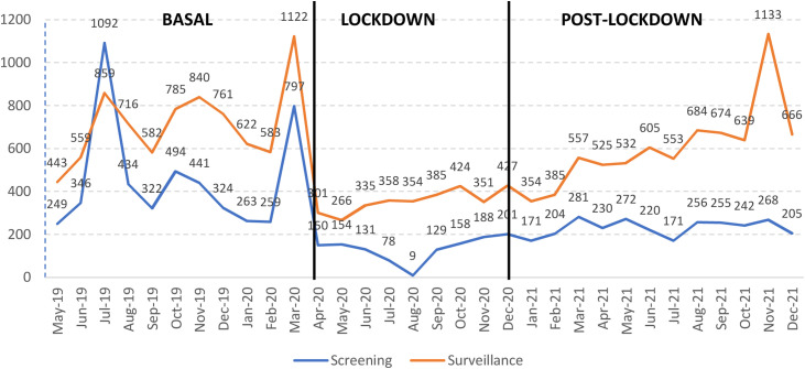 Management of colorectal cancer screening backlog due to the COVID-19 pandemic: A retrospective analysis of the use of a colorectal cancer screening clinical-decision support tool in Argentina